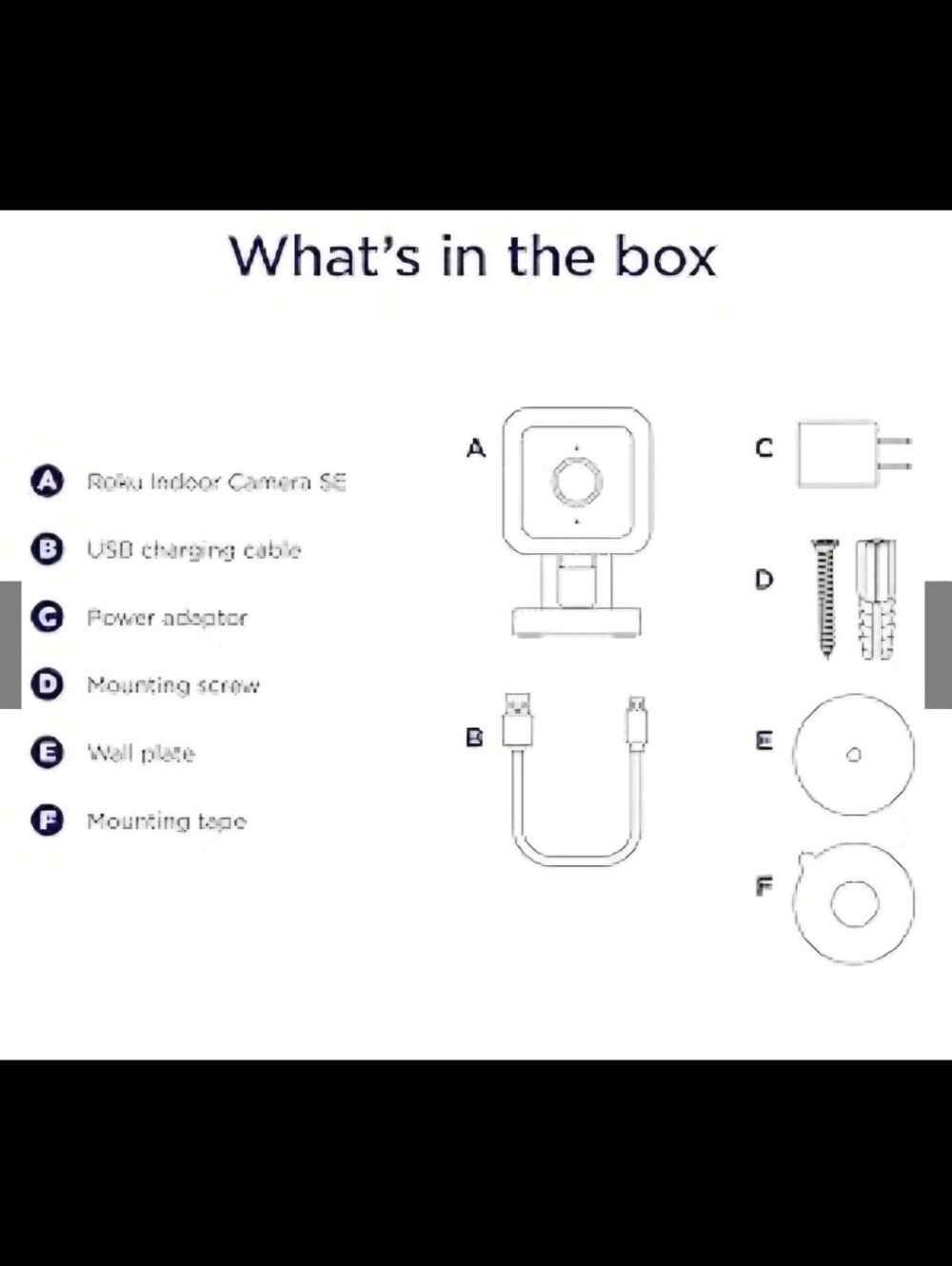 Roku Indoor Camera SE (Wired) 1080p Smart Security Camera - Picture 4 of 5